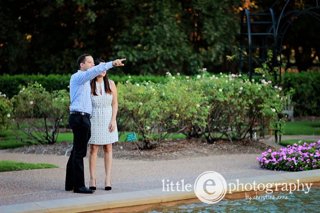 Colin Viteaux proposes to Allie Garcia Sept. 18, 2015 in the Fort Worth Botanical Gardens.