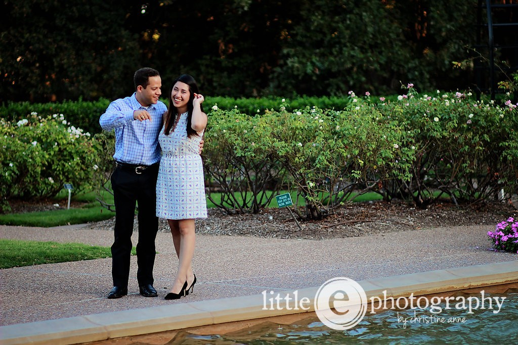 Colin Viteaux proposes to Allie Garcia Sept. 18, 2015 in the Fort Worth Botanical Gardens.